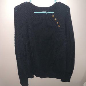 Ralph Lauren Women's Black Knit Sweater